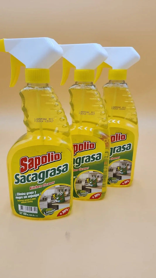 GREASE CLEANER SAPOLIO SACAGRASA LEMON - 6 PACK (22.7 oz each) My Store
