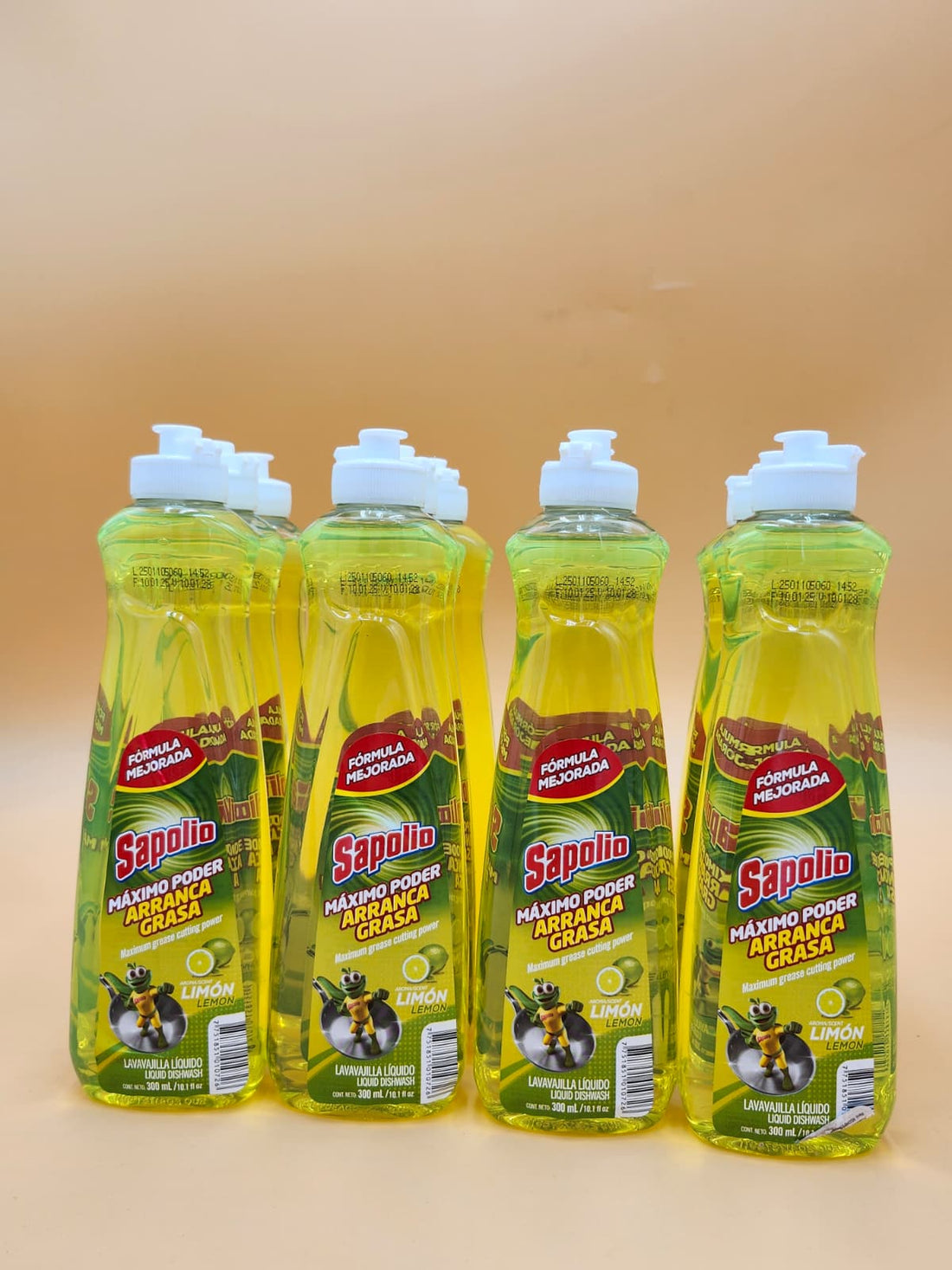 Sapolio Lemon Liquid Dishwashing Detergent 300ml 12-Pack Wholesale