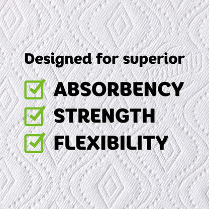 Bounty Quick Size Paper Towels, White, 8 Family Rolls = 20 Regular Rolls (Packaging May Vary)