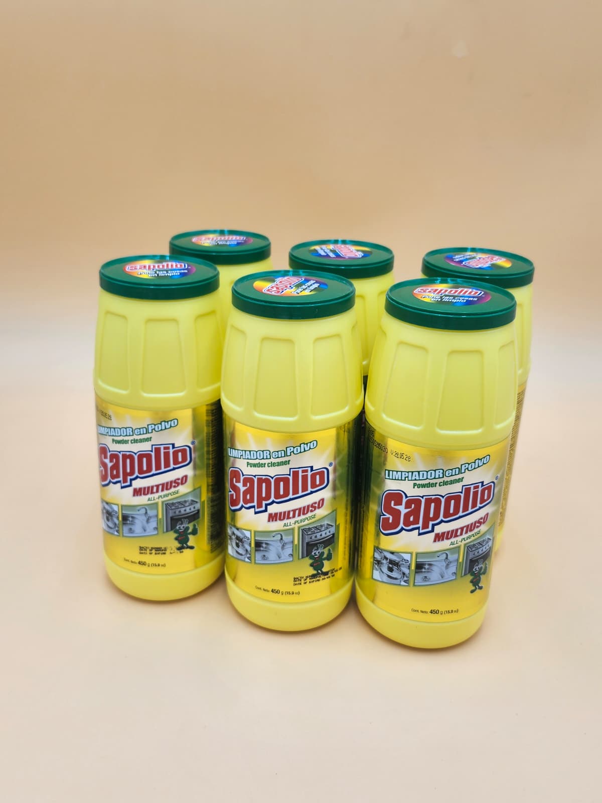 Sapolio Limpiador en Polvo Multiusos - 6 Pack | All-Purpose Powder Cleanser 6-Pack Maizal Wholesale Market