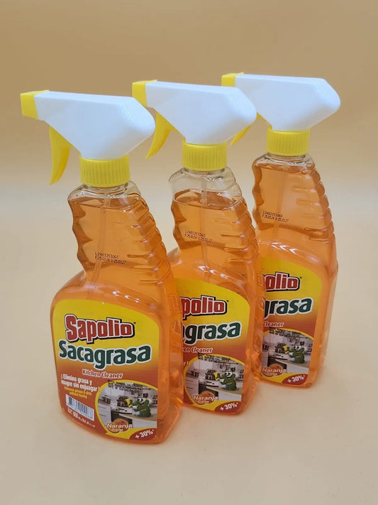 ORANGE GREASE CLEANER SAPOLIO SACAGRASA  - 6 PACK (22.7 oz each) My Store