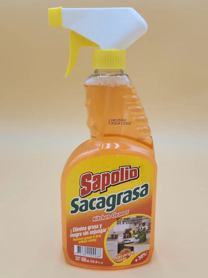 ORANGE GREASE CLEANER SAPOLIO SACAGRASA  - 6 PACK (22.7 oz each) My Store