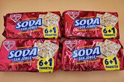SAN JORGE GALLETAS SODA CRACKERS - 4 PACK BUNDLE (280g each) My Store
