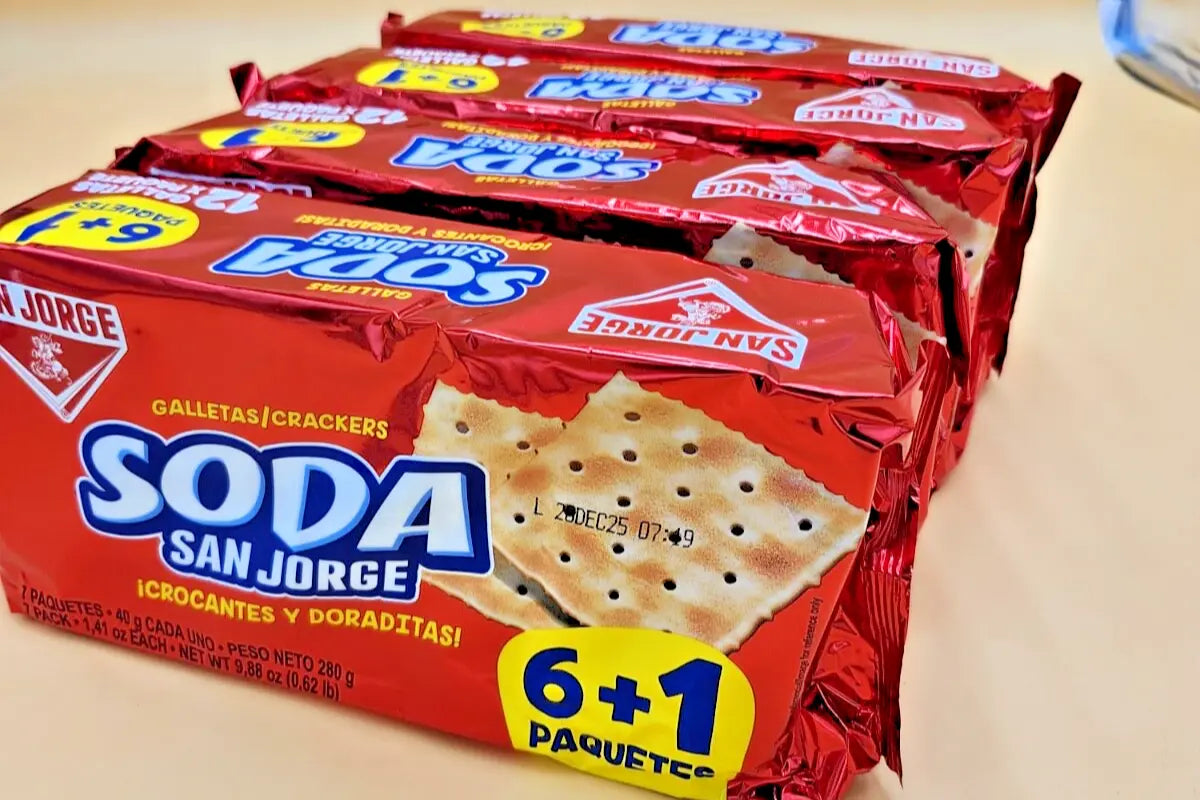 SAN JORGE GALLETAS SODA CRACKERS - 4 PACK BUNDLE (280g each) My Store