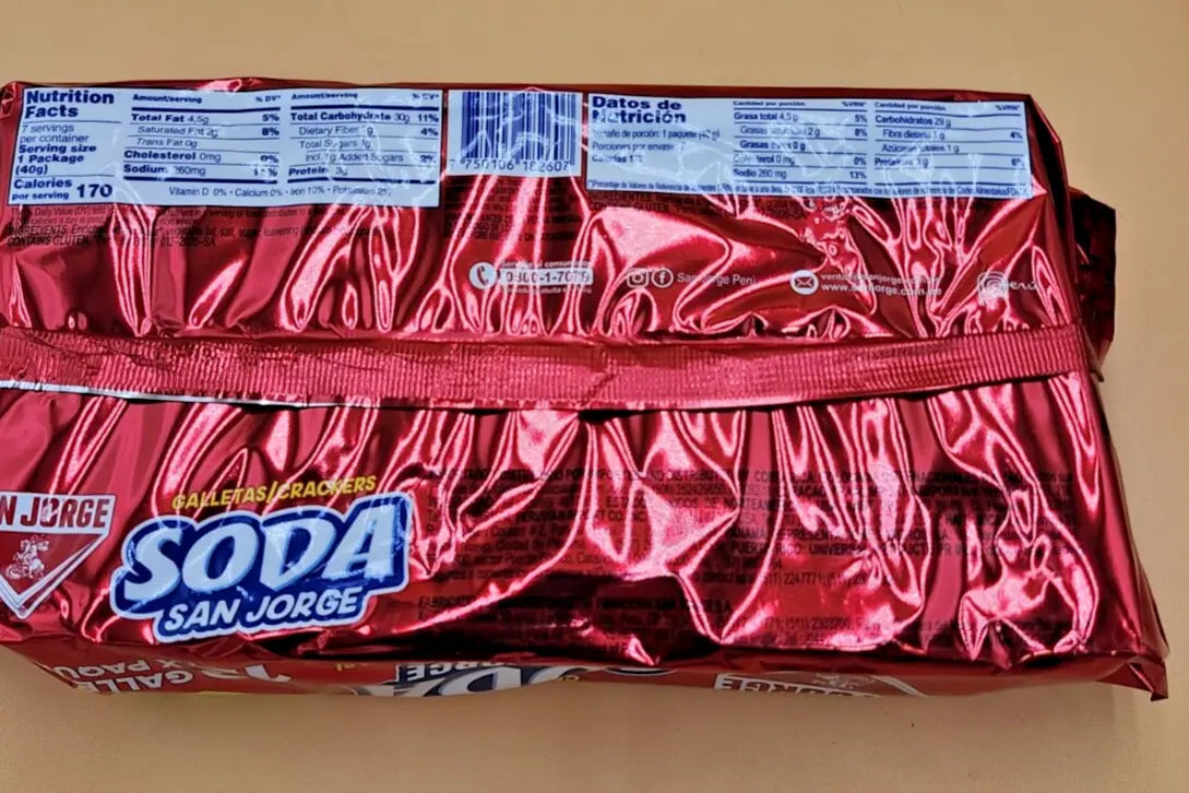 SAN JORGE GALLETAS SODA CRACKERS - 4 PACK BUNDLE (280g each) My Store